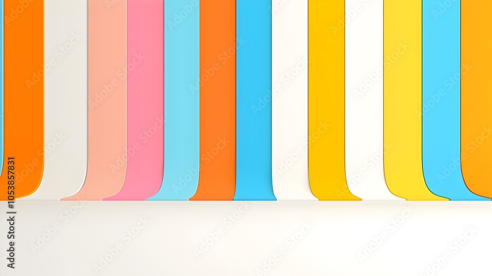 Aufkleber Vibrant Pop Art Inspired Abstract Background with Colorful Dynamic Stripes   Captivating Geometric Pattern Perfect for Covers Banners Posters and Modern Designs