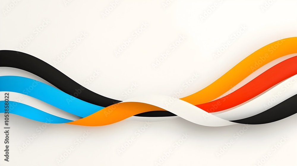 Poster Striking and dynamic abstract background design with bold vibrant retro inspired colorful striped patterns perfect for creating eye catching flyers posters
