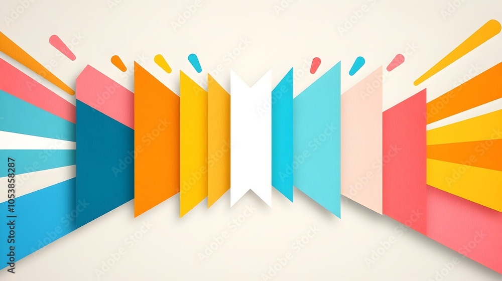 Poster captivating pop art abstract background with dynamic bold stripes in vibrant eye catching colors thi