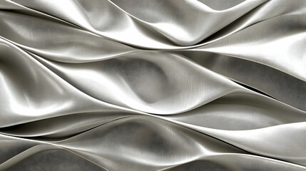 Fototapeta premium Abstract Silver Fabric Texture, background, design, pattern, textile, material