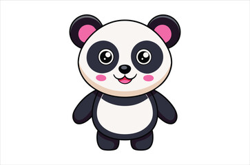 panda vector,  icon vector illustration, panda  silhouette of a panda   isolated on a white background, eps, png, svg,  vector,