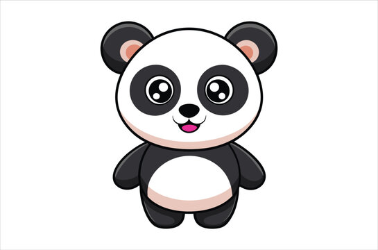 recommend clip art: panda vector,  icon vector illustration, panda  silhouette of a panda   isolated on a white background, eps, png, svg,  vector,