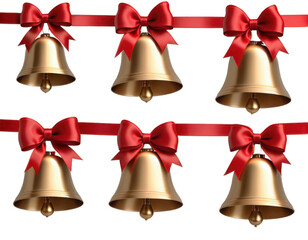 christmas bells isolated