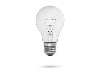 lighted bulb, transparent background