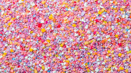 Abstract Colorful Background of Chopped Vegetables and Feta Cheese, Texture, Pattern, Bright, Salad, Food