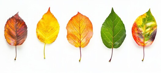 Obraz premium A collection of autumn banners with yellow maple leaves and red maples.