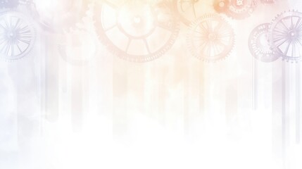 Soft Gears on Light Background