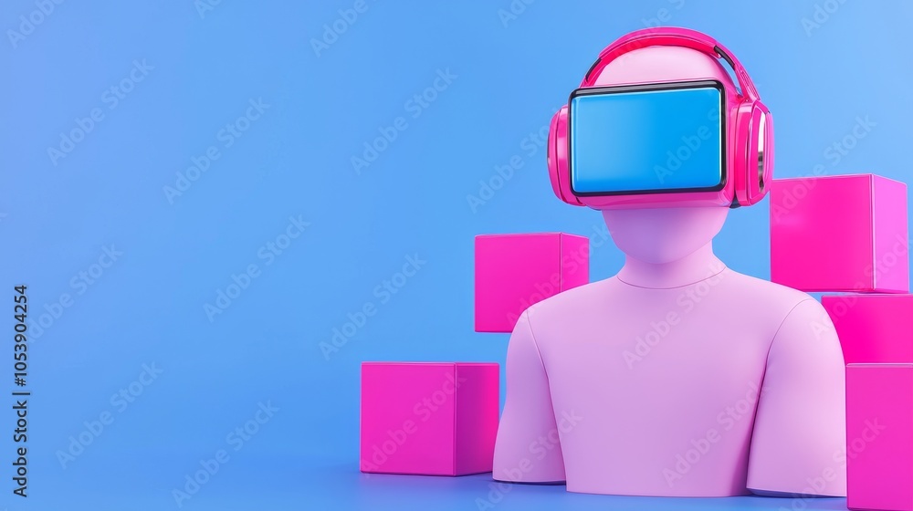 Poster grid of abstract files and folders, virtual document management system, document storage, search and