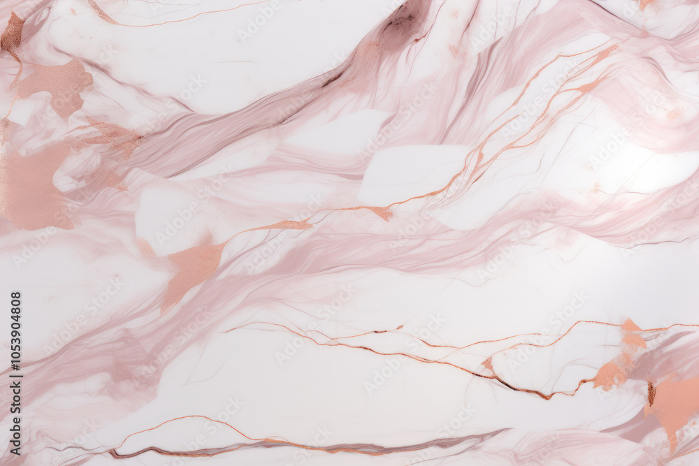 Poster a captivating image of light pink marble featuring fluid lines and smooth textures, ideal for adding