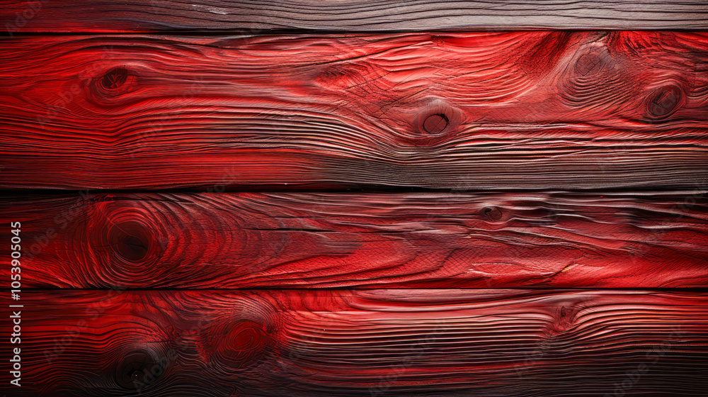 Poster the image depicts rich red wood texture with defined natural patterns, evoking a sense of warmth and