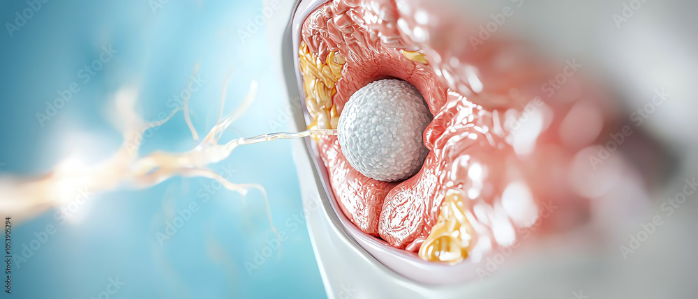 Poster detailed cross-sectional illustration of the ureter unveiling the structure and function of this vit
