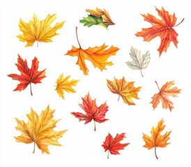 Fototapeta premium PNG image of a spiraling heap of red autumn leaves of a maple tree isolated on a transparent background