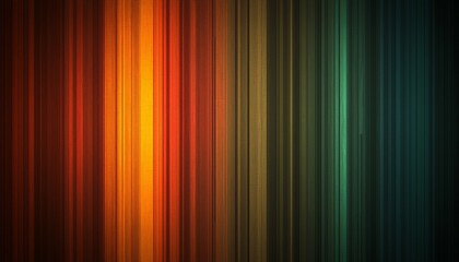 Obraz premium A vibrant abstract background featuring vertical stripes of orange, brown, green, and blue tones, creating a dynamic and colorful visual effect.