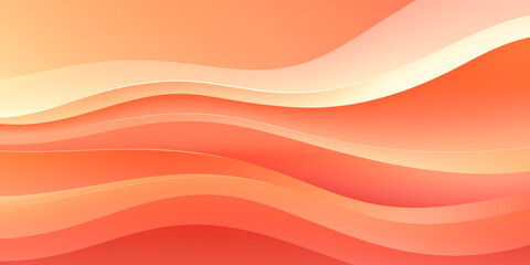 Gentle orange waves flowing with a subtle gradient merging seamlessly, evoking feelings of peace and calm in the viewer.