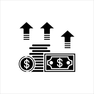 Inflation vector Icons. Symbol of financial interests. Linear style inflation icon. Vector illustration isolated on white background.