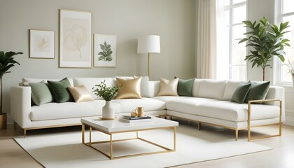 Photo interior modern design room 3d illustration