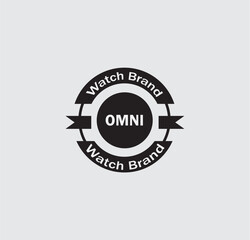 Obraz premium Modern Watch Brand Logo, Professional Circular Logo .