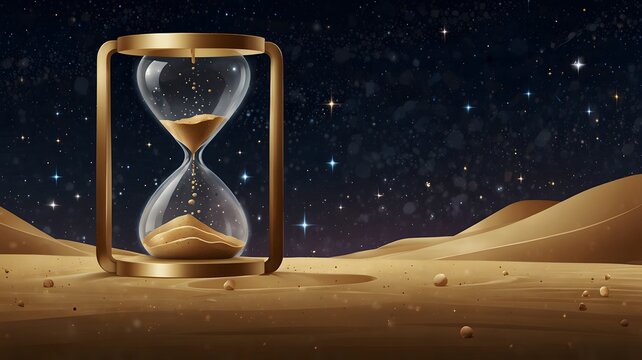 Sand clock as a symbol of time, change, life