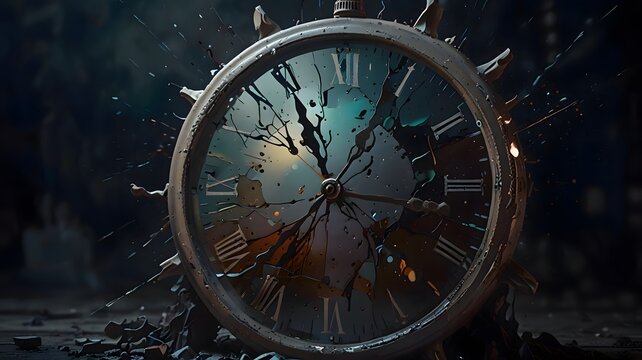Abstract image of time, nothing is for eternity, life, change