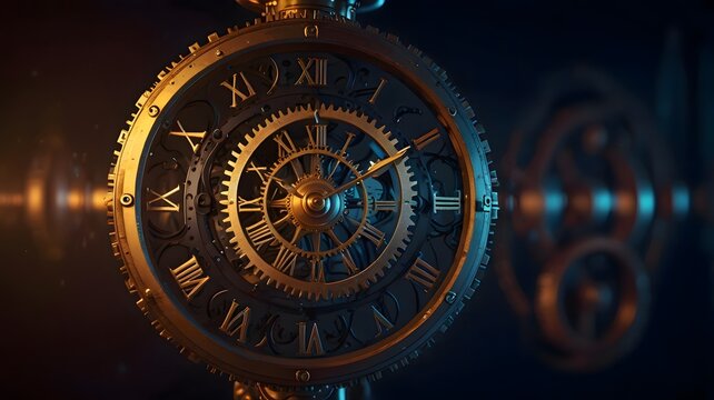 Abstract image of time, life, death, circle of life