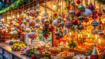 Obraz premium Christmas toys on display