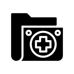 Fototapeta premium medication icon glyph icon
