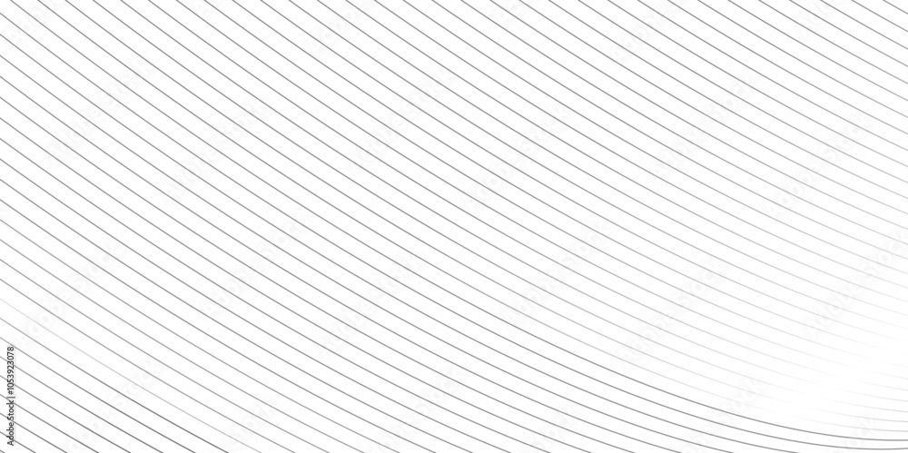 Poster curve wave seamless pattern line texture. abstract white and gray vector wave elegant striped diagon