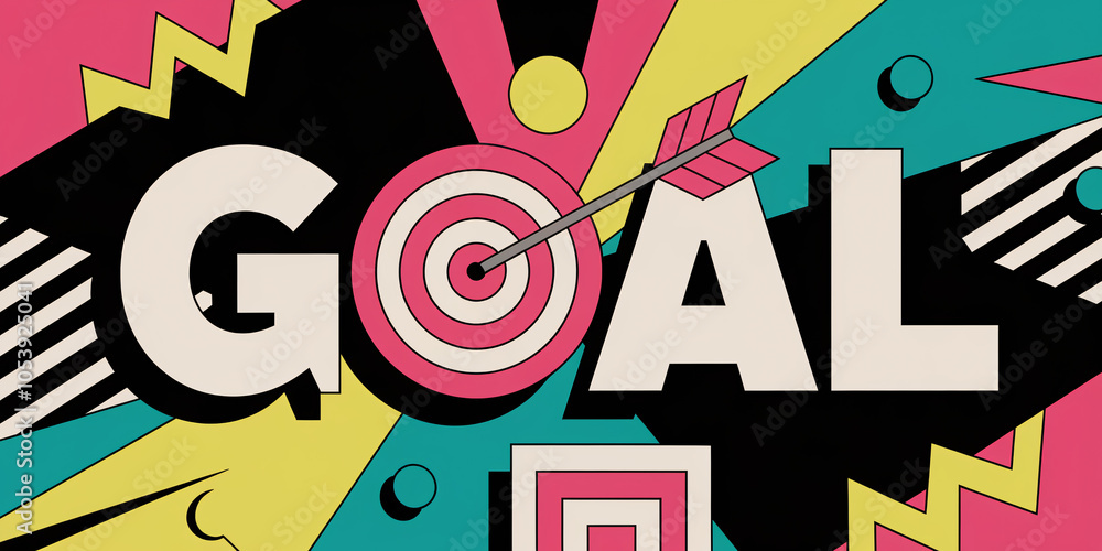 Poster bold, colorful 