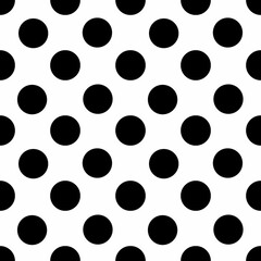 black and white polka dots