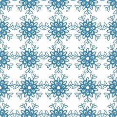 seamless pattern with snowflakes