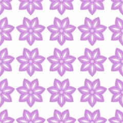 Abstract pink flower seamless pattern on white  background