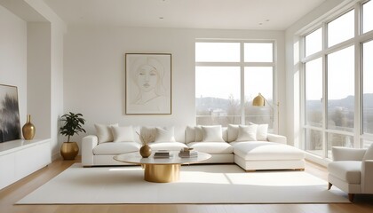 Fototapeta premium Photo interior modern design room 3d illustration