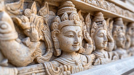 Obraz premium Intricate Stone Carvings of Celestia