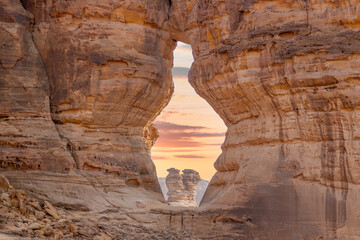 Spectacular rock formations at Al Ula, Saudi Arabia