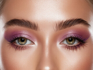 Obraz premium Close up of eye with makeup