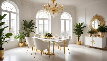 Obraz premium Photo interior modern design room 3d illustration