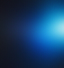 Abstract noise texture background, grainy dark blue gradient banner