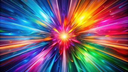 Obraz premium Vibrant and Dynamic Motion Energy Colors in Spatial Environment Stock Photo