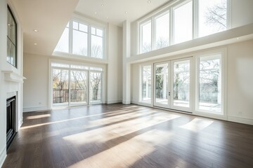 Fototapeta premium Bright and Airy Modern Interior Space