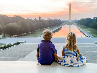 Sunrise at the national mall