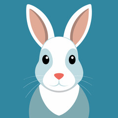 white rabbit with a carrot