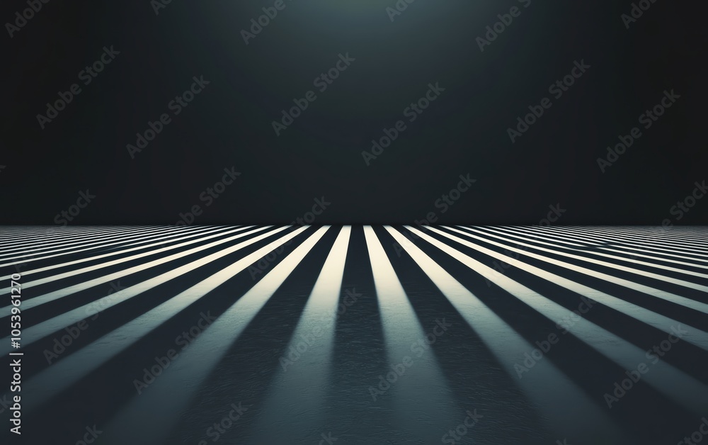Poster deep black background with a faint glow emanating from above, creating an atmospheric and minimalist