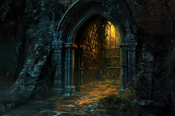 Mysterious Stone Archway Entrance