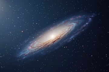 Stunning View of a Spiraling Galaxy in Deep Space