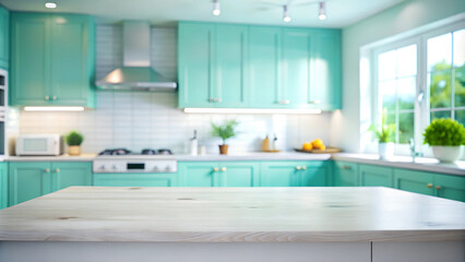 modern kitchen interior with kitchen