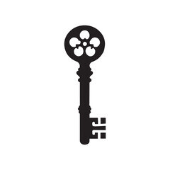 Obraz premium Vintage Key silhouette Clipart Design - Keys Vector illustration 