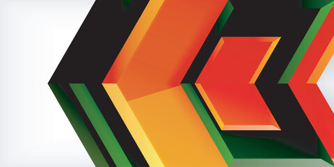 Technology dynamic arrow geometric background. Vector Illustration For Wallpaper, Banner, Background, Card, Book Illustration, landing page