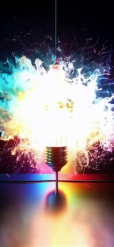 Exploding light buld