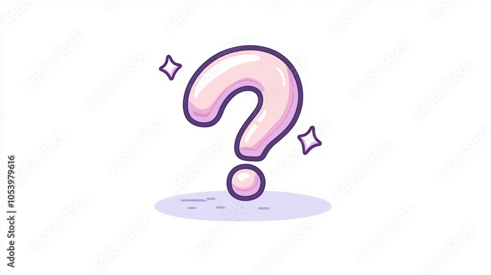 Poster gradient question mark graphic design element