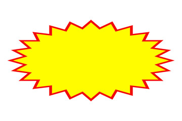 Price sticker, sale or discount sticker, sunburst badges icon. Stars ellipse shape with different number of rays. Special offer price tag. starburst promotional badge, shopping labels